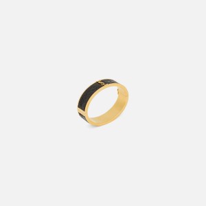 Brown Women Kith Saint Laurent YSL Leather Croc Print Bangle Jewelry | 5324-MSNFI