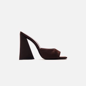Brown Women Kith The Attico for Devon Mule 115mm Heels | 4357-XKHGO