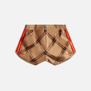 Brown / Deep Red Men Kith adidas Originals by Wales Bonner Checkered Shorts | 3765-DVLOQ