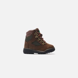 Brown / Green Kids' Kith Timberland Toddler 6" Field Boots | 1593-BZCRP