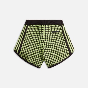 Brown / Light Green Men Kith adidas Originals by Wales Bonner Crochet Shorts | 1652-VKECY