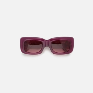 Burgundy Women Kith The Attico Marfa Frame Eyewear | 5920-IWLAY