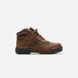 Chocolate Men Kith Timberland Mid Lace-Up Waterproof Field Boots | 3178-IKFXG