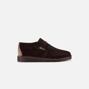 Dark Brown Men Kith Clarks Desert Trek Boots | 1769-XDKRT