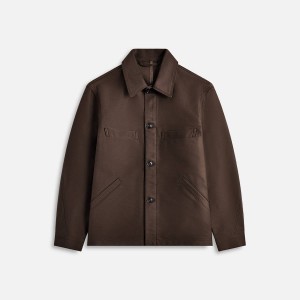 Dark Brown Men Kith Lemaire Twisted Sleeve Workwear Jackets | 6238-WTQJD