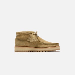 Dark Brown Women Kith Clarks Wallabee Scout Boots | 0937-FAZGP