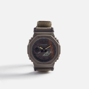 Dark Brown / Khaki Grey Men Kith G-SHOCK GAB2100CT-5A Jewelry | 9740-BARMG