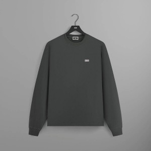Dark Grey Men Kith Long Sleeve LAX Shirts | 7693-TBAJC