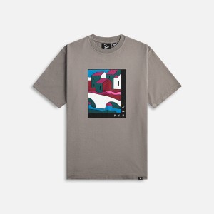 Dark Grey Men Kith by Parra Leaving You T-Shirt | 8069-TKDEC