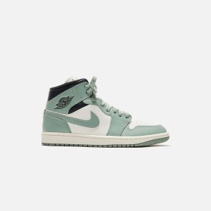 Dark Grey Women Kith Jordan WMNS Air Jordan 1 Mid Sneakers | 3527-PDAHM