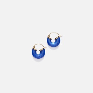 Deep Blue Women Kith Anni Lu Petit Swell Hoop Jewelry | 3189-UWYCP