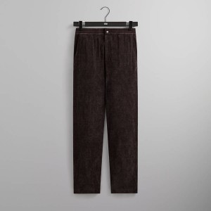 Deep Brown Men Kith Corduroy Walter Pants | 3269-CPHFY