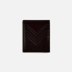 Deep Brown Men Kith Rick Owens Square CC Holder Bags | 2431-EXRZN