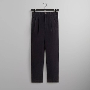 Deep Brown Men Kith Washed Corduroy Montrose Pants | 7851-WLVXG