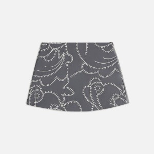 Deep Grey Women Kith Ashtyn Blanket Stitch Mini Skirts | 2407-IYUBQ