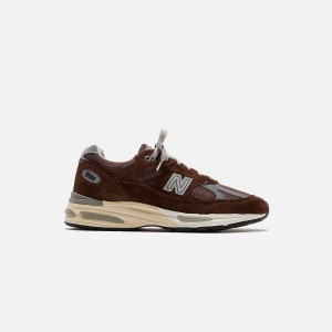 Deep Red Men Kith New Balance Made in UK 991v2 Sneakers | 2510-PVFMU