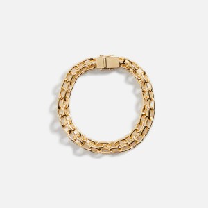 Gold Men Kith Tom Wood Vintage Bracelet 925 Sterling Silver / 9K Gold 7.0 Jewelry | 5289-UQLNC