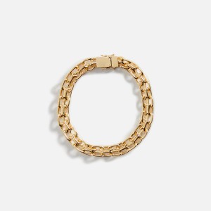 Gold Men Kith Tom Wood Vintage Bracelet 925 Sterling Silver / 9K Gold 8.3 Jewelry | 4063-FBTQO