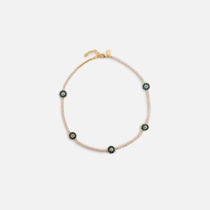 Gold Women Kith Crystal Haze Exclusive Evil Eye Protection Necklace Jewelry | 4192-EDVFB