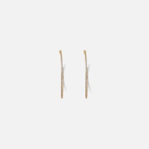 Gold Women Kith Crystal Haze XL Hoop Jewelry | 2159-ZDCEO
