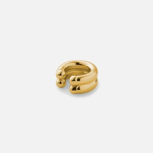 Gold Women Kith Eliou Double Regina Cuff Jewelry | 0186-CANFG