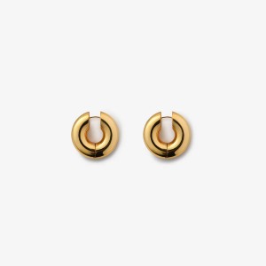 Gold Women Kith Eliou Jumbo Devon Hoops Jewelry | 4259-CWXKU
