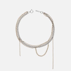 Gold Women Kith Justine Clenquet Mara Necklace Jewelry | 3045-RDVJS