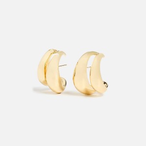 Gold Women Kith SHASHI Double Odyssey Hoop Earring Jewelry | 6152-WBFMV