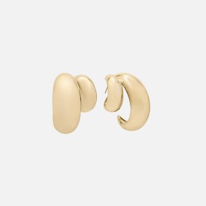 Gold Women Kith SHASHI Double Tsuki Hoop Earring Jewelry | 3681-PMZXY