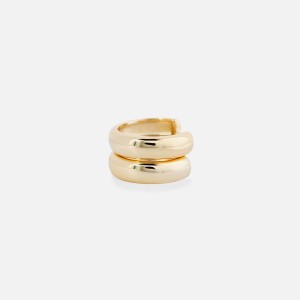 Gold Women Kith SHASHI Ford Double Ear Cuff Set Jewelry | 9457-PZBSL
