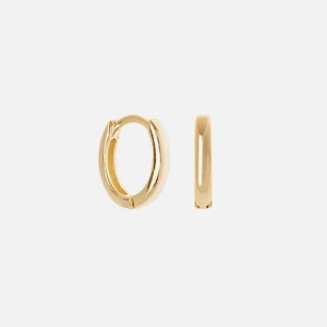 Gold Women Kith SHASHI Katerina Huggie Hoop Jewelry | 1897-ZJOWT