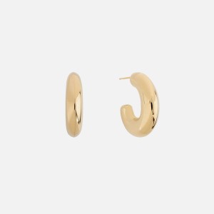 Gold Women Kith SHASHI Machina Hoops Jewelry | 3182-KEGHC