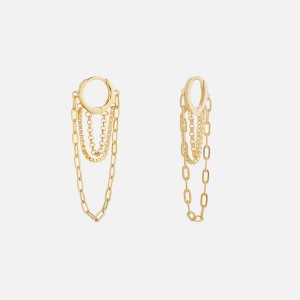 Gold Women Kith SHASHI Paloma Earring Jewelry | 0451-JTADF