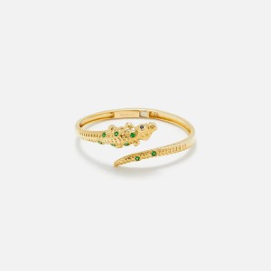 Gold Women Kith Yvonne Leon Croc Bracelet Jewelry | 1586-IXBAQ