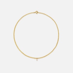 Gold Women Kith Yvonne Leon Jaseron Flotant PM Necklace Jewelry | 1308-LBTER