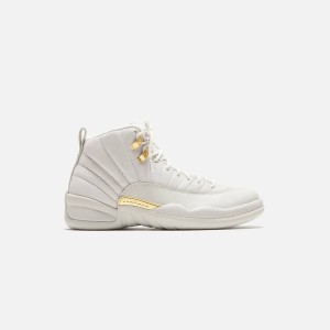 Gold / White Women Kith Jordan WMNS Air Jordan 12 Sneakers | 2076-KQFZH