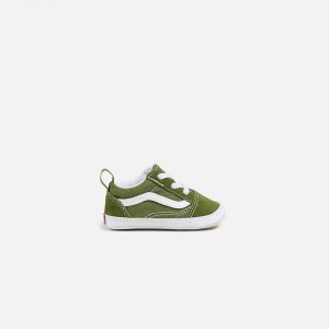 Green Kids' Kith VANS TD Old Skool Crib Sneakers | 0257-IYULT