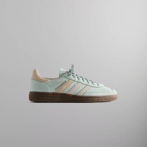 Green Men Kith Classics for adidas Originals Handball Spezial Sneakers | 0739-XTZOA