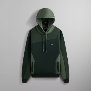 Green Men Kith Color-Blocked Madison Hoodie | 7215-WFACV
