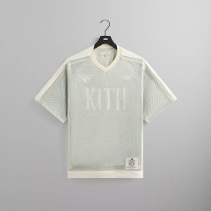 Green Men Kith Mesh Leon Jersey Shirts | 0378-PLTOQ