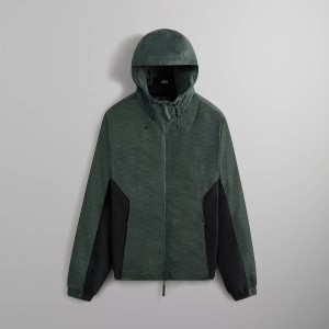 Green Men Kith Monogram Madison V Jackets | 7238-GAJCD