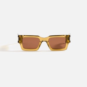 Green Men Kith Saint Laurent SL572-008 Sunglasses | 8754-PXIDN