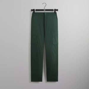 Green Men Kith Wrinkle Nylon Bristol Cargo Pants | 0518-CJMGD