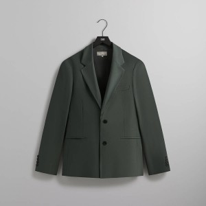 Green Men Kith and Kin Gabardine Erik Blazer Jackets | 0258-GDTPA