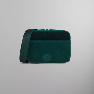 Green Men Kith for BMW Suede Camera Bags | 6382-EJKQR