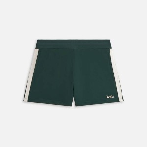 Green Women Kith Arbor Tracky Shorts | 5804-HFEVT