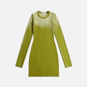 Green Women Kith Cotton Citizen Verona Long Sleeve Mini Dress | 0419-TJWEZ