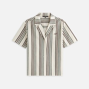 Green Women Kith Elena II Chenille Stripe Shirts | 7418-AFMLT