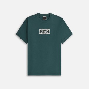 Green Women Kith Floral Lace Vintage Shirts | 1728-JOKWS