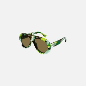 Green Women Kith Gucci GG Frames 09S Eyewear | 3875-SQFIG